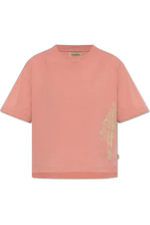 Woolrich Tops, Dames, Roze, M, Katoen, T-shirt met print