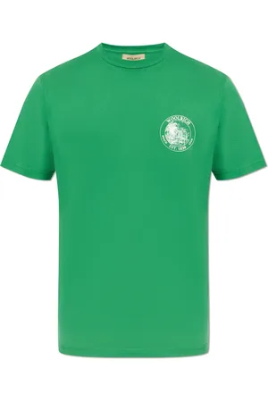 Woolrich Tops, Heren, Groen, XL, Katoen, T-shirt met print