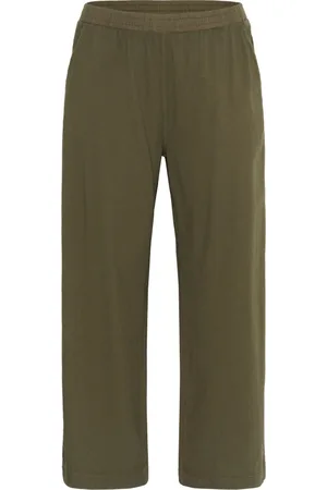 Kaffe Broeken, Dames, Groen, 5Xl, Wijde Pijp Grape Leaf Broek