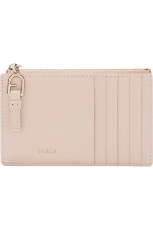 Furla Accessoires, Dames, Roze, ONE Size, Leer, Nuvola Kaarthouder