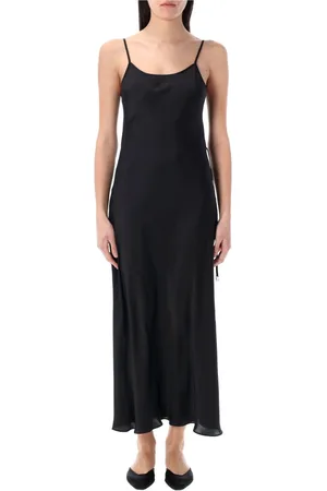 Low Classic Kleedjes, Dames, Zwart, M, Polyester, Zwarte 2-wegs slipjurk