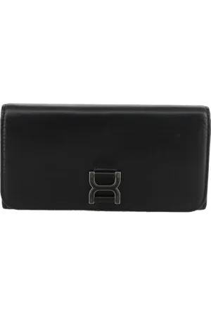 Chloé Pre-owned, Dames, Zwart, ONE Size, Leer, Tweedehands leren portemonnees