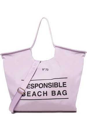 V°73 Tassen, Dames, Paars, ONE Size, Polyester, Lila Polyester Schoudertas met Handvatten