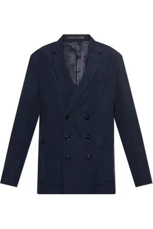 Giorgio Armani Jassen, Heren, Blauw, M, Wol, Double-breasted blazer