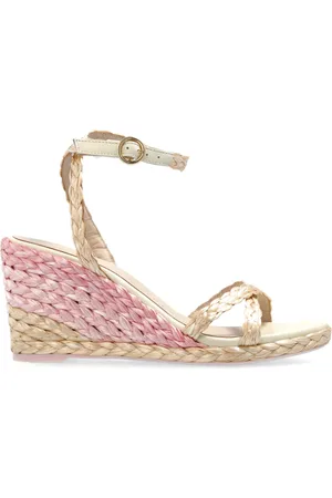 SOPHIA WEBSTER Schoenen, Dames, Veelkleurig, 38 1/2 EU, Leer, Ines sleehak sandalen