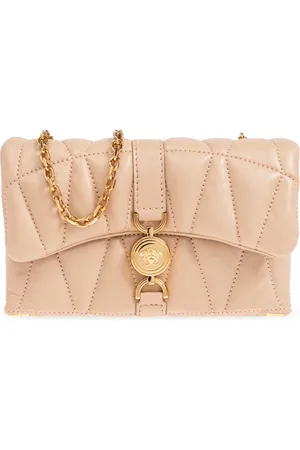 VERSACE Tassen, Dames, Roze, ONE Size, Leer, Schoudertas Kleio Mini