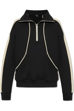 Moose Knuckles Sweatshirts & Hoodies, Dames, Zwart, M, Katoen, Staande Kraag Sweatshirt