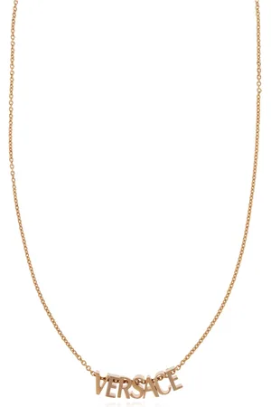 VERSACE Accessoires, unisex, Geel, ONE Size, Ketting met logo