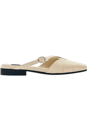 ALOHAS Schoenen, Dames, Wit, 38 EU, Leer, Adria Leren Muiltjes