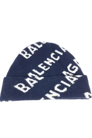 Balenciaga Pre-owned, Dames, Blauw, ONE Size, Wol, Pre-owned Wool hats