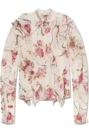 BLUMARINE Blouses & Shirts, Dames, , XS, Overhemd met bloemenpatroon