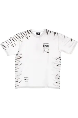 MAUNA KEA Tops, Heren, Wit, M, Katoen, Witte Tiger Tee Korte Mouw T-shirt