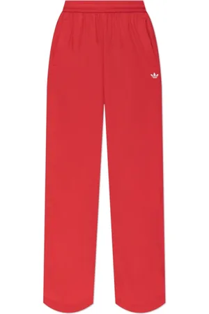 adidas Broeken, Dames, Rood, XL, Polyester, Trainingsbroek met logo