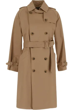 A.P.C. Mantels, Dames, , M, Katoen, Elegante trenchcoat