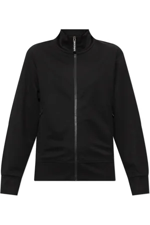 Palm Angels Sweatshirts & Hoodies, Dames, Zwart, L, Polyester, Sweatshirt met opstaande kraag