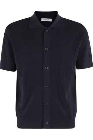 Paolo Pecora Truien, Heren, Blauw, XL, Stijlvolle Shirt