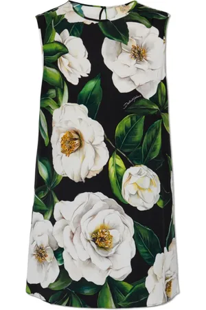 Dolce & Gabbana Tops, Dames, Veelkleurig, 2Xs, Top met bloemenmotief