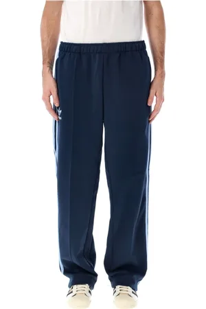 adidas Broeken, Heren, Blauw, M, Polyester, Navy Track Pants Aw 24 Stijlvol Comfort