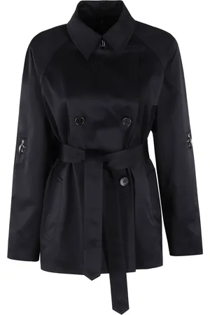 FAY Jassen, Dames, Blauw, XS, Korte Trenchcoat