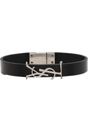 Saint Laurent Accessoires, Heren, Zwart, L, Leer, Bijoux Belt