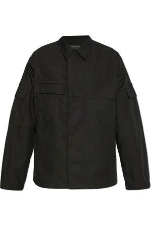 Y-3 Jassen, Heren, Zwart, M, Katoen, Jas met zakken