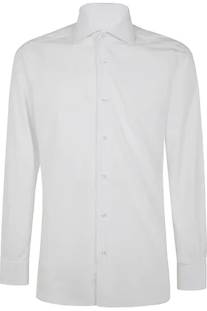 BARBA Overhemden, Heren, Wit, 3Xl, Casual Neck Shirt