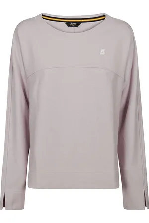 K-Way Sweatshirts & Hoodies, Dames, Roze, M, Katoen, Roze Katoenen Sweatshirt met Mouwsplitten