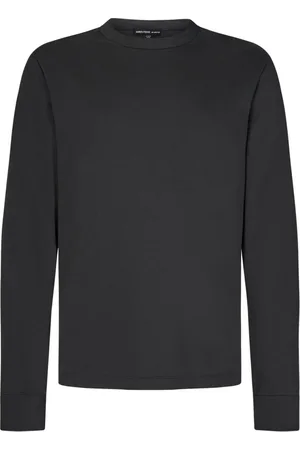James Perse Tops, Heren, Zwart, L, Katoen, Luxe Magma T-shirt