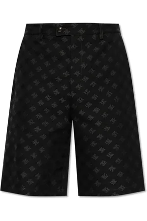 AMIRI Korte broeken, Heren, Zwart, L, Katoen, Monogram Shorts