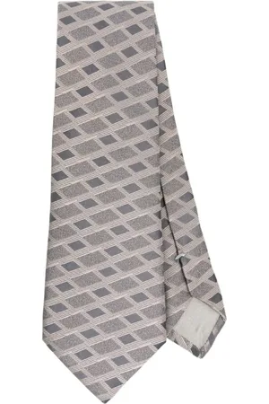 Giorgio Armani Accessoires, Heren, Veelkleurig, ONE Size, Elegante Zijden Stropdas voor Mannen