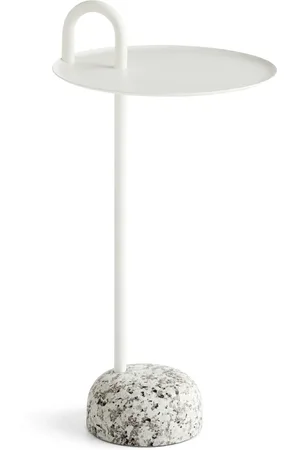 Hay Interieur, unisex, Wit, ONE Size, Granieten Basis Roomwit Stalen Tafelblad