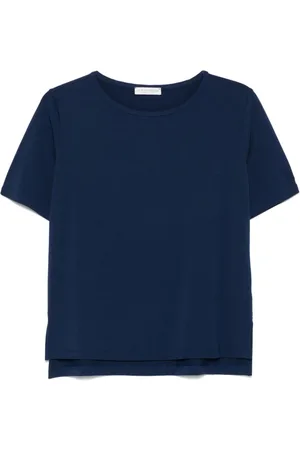 LE TRICOT PERUGIA Tops, Dames, Blauw, L, Blauwe T-shirts en Polos