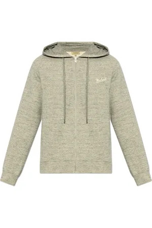 Woolrich Sweatshirts & Hoodies, Heren, Grijs, S, Katoen, Hoodie