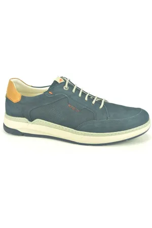 Fluchos Schoenen, Heren, Blauw, 42 EU, Blauw Nubuck Sport Schoenen