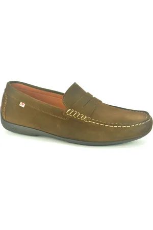 Fluchos Schoenen, Heren, Bruin, 44 EU, Daim College Casual Schoenen