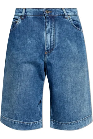 Dolce & Gabbana Korte broeken, Heren, Blauw, L, Denim, Denim shorts