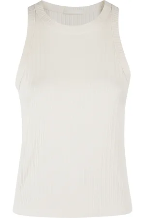 Circolo Tops, Dames, Wit, S, Katoen, Mouwloze Top