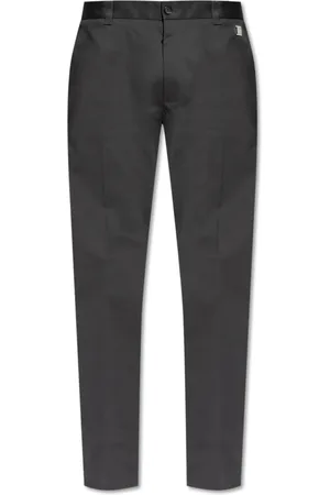 Dolce & Gabbana Broeken, Heren, Grijs, S, Katoen, Katoenen broek
