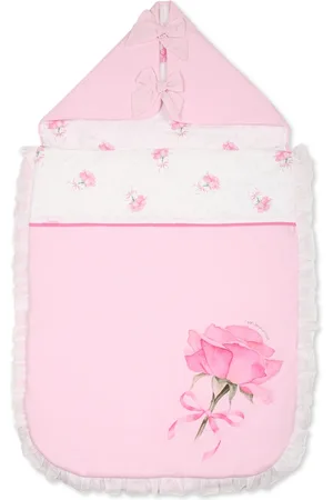 MONNALISA Interieur, unisex, Roze, ONE Size, Katoen, Roze Katoenen Baby Slaapzak