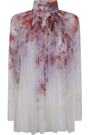 ZIMMERMANN Blouses & Shirts, Dames, Veelkleurig, L, Flowy Smock Blouse