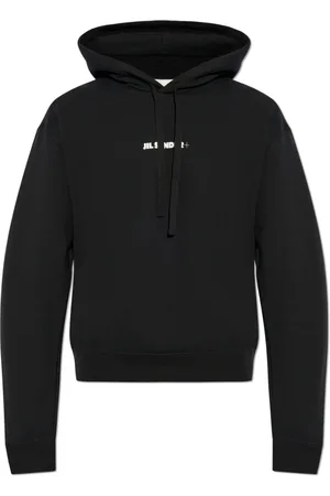 Jil Sander Sweatshirts & Hoodies, Heren, Zwart, M, Katoen, Hoodie