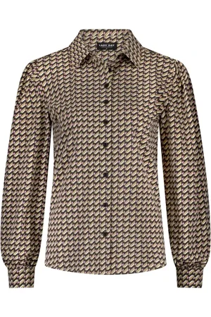 Lady Day Blouses & Shirts, Dames, , L, Blouse met pofmouwen en knoopsluiting