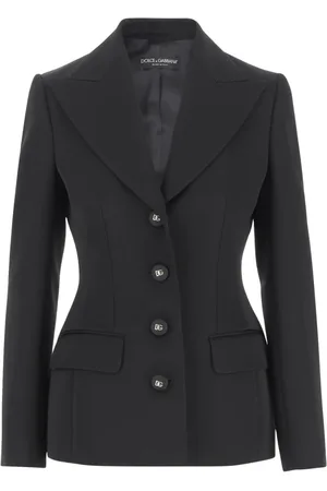 Dolce & Gabbana Jassen, Dames, Zwart, M, Zwarte Jas