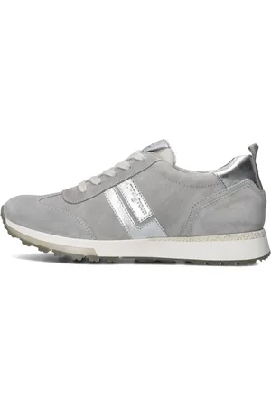 Paul Green Schoenen, Dames, Grijs, 37 1/2 EU, Zilveren Lage Sneakers Model 5392