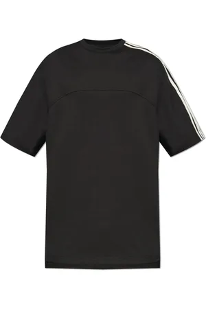 Y-3 Tops, Heren, Zwart, M, Katoen, T-shirt met Logo