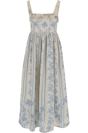 Agua by Agua Bendita Kleedjes, Dames, Veelkleurig, M, Linnen, Multi Colour Jurken Barbara Bouganville