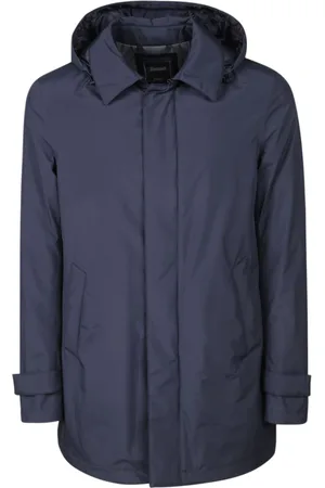 HERNO Mantels, Heren, Blauw, S, Polyester, Gore 2Layer Carcoat