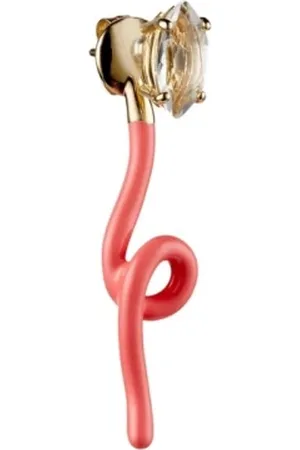 BEA BONGIASCA Accessoires, Dames, Roze, ONE Size, Kleurrijke emaille oorbellen
