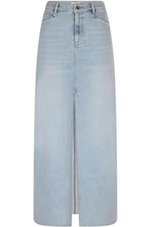 Dante 6 Rokken, Dames, Blauw, M, Denim, Elegante Denim Maxi Rok