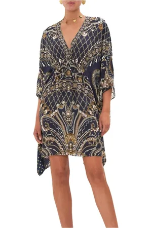 Camilla Kleedjes, Dames, Veelkleurig, ONE Size, Zijden Duke Dance Kaftan